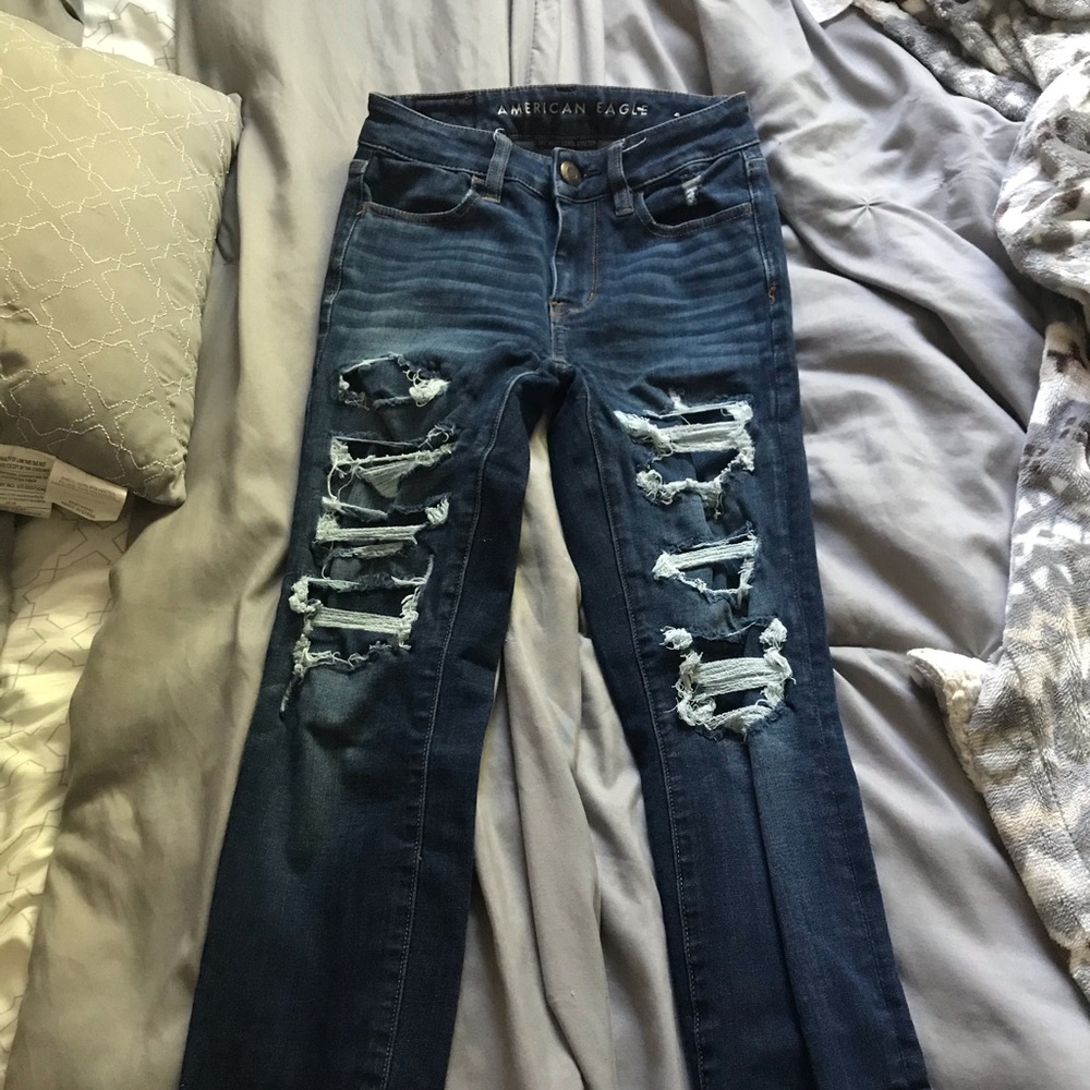 American Eagle skinny jeans . Hardly ever used .